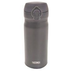 THERMOS 膳魔師 不鏽鋼超輕量彈蓋真空保溫瓶, 旋轉式上蓋 操作簡便 清洗容易, 大口徑設計 方便放入冰塊, 僅重170克 攜帶無負擔, 經典黑, 350ml, 1個
