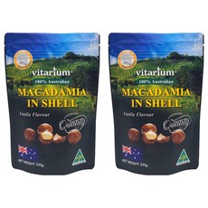 vitarium 澳洲帶殼夏威夷豆 香草口味, 230g, 2包