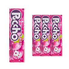 푸쵸 스틱 캔디 그레이프, 50g, 4개