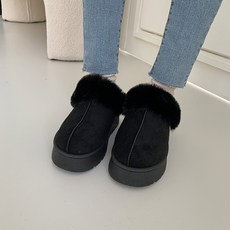U.SEVEN 女款Ugg風鬆緊帶拖鞋
