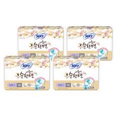 쏘피 내몸에 순한면 에이 생리대 날개형, 대형, 16개입, 4개