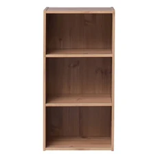 IRIS OHYAMA 愛麗思歐雅瑪 木質居家時尚三層櫃, 原木色, 1個