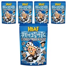 바프 쿠키앤크림 아몬드, 190g, 5개