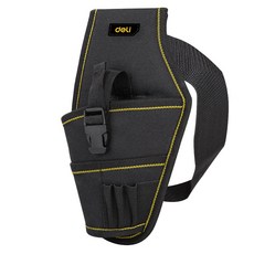 deLi 得力 工具牛津布便攜式多功能收納工具包 黑色 EDL430004, 1個