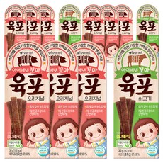아이배냇 꼬마 육포 오리지널 3p + 쇠고기1p, 돈육 + 쇠고기 혼합맛, 3세트