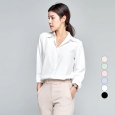 女款防皺素色長袖襯衫 D08I7_wl3064