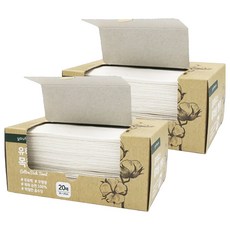 youhouse 棉花抹布, 2組, 20入