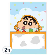 Flyingwhales 蠟筆小新雙功能便條紙, 2個, 睡前時光, 1入