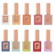 FROM THE NAIL 繽紛莓果彩色凝膠指甲油10件組, 1個, 10ml, 10g, 混合色