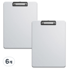 코히모 A4 PP재질 클립보드 3mm 3W321, 6개, 그레이