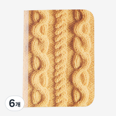 라잇트리 KNIT note 줄지, YELLOW, 6개
