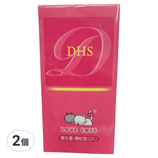 Love Cats 愛貓 虎牙粗顆粒衛生套, 2個, 12個裝