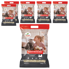 ECO Clean 天然草本輕質型豆腐貓砂, 2.8kg, 6袋, 活性碳