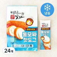 명랑시대쌀핫도그 통모짜 핫도그 (냉동), 90g, 24개, 1개입