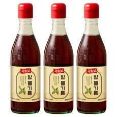 廣川海苔 純正紫蘇油, 350ml, 3個