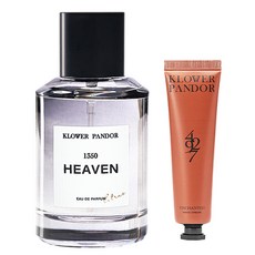 KLOWER PANDOR 台灣公司貨 自然疊香組 天體夢香水 + 荒野玫瑰香水滋潤護手霜, 1套