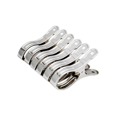 其他品牌 高級棉被夾8入 強力防風曬被夾 多用途晾衣夾, 1入, 不鏽鋼銀