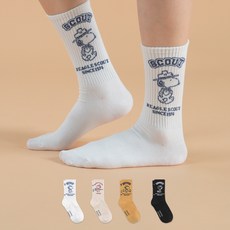 Sockpiens 史努比露營時尚襪4雙組