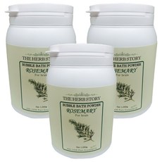 더허브스토리 로즈마리 버블바스 파우더 대용량, 1kg, 3개