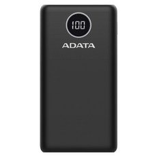 ADATA 威剛 快充行動電源 20000mAh USB-A + Type-C, P20000QCD, 黑色, 1個