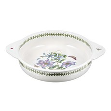 PORTmeIRION 波特玫琳恩 植物園印花雙耳圓盤+包裝盒, 1個, 混色