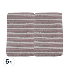 Oceantowel 現代條紋浴巾, 歐洲粉紅色, 6個, 1入