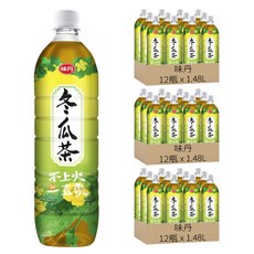 味丹 冬瓜茶, 1480ml, 36瓶