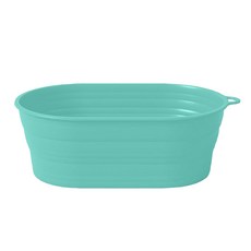 矽膠折疊烘焙發酵籃 橢圓型 附刻度 藍色, 1個
