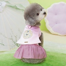 DING DONG PET 寵物韓服按扣裙背帶, 1個, 紫色