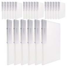 Heemang 內頁固定型自然透明文件夾 10頁, 白色, 24入