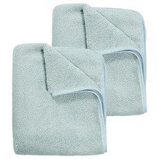 MORINO 摩力諾超吸水加長毛巾 舒柔蓬鬆、瞬間吸水、不易掉絮, 煙燻藍, 2條