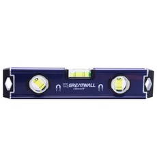 長城 三泡水平尺 9吋 附磁水平儀 可測角度 90°/180°/45°, 1個