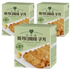 에코맘하우스 우리밀 마카다미아 쿠키, 3개, 100g