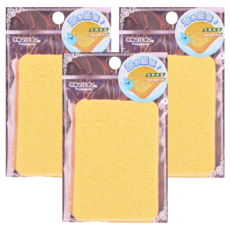 台灣 COSMOS 壓縮洗臉海綿 2入, 方形, 3組