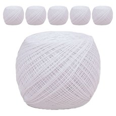 타조 구정 순면 40수 뜨개실, 101 화이트, 6개