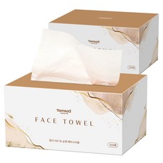 탐사 일회용 순면 페이스타올, 100개입, 2개