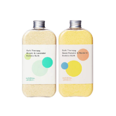 5感喜馬拉雅鹽泡泡沐浴劑組 黃色+綠色, 1組