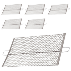 鏈目烤肉網 單片, 6個, 28x38cm