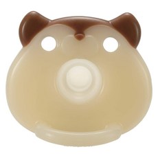 Richell 利其爾 矽膠安撫奶嘴 安撫寶寶情绪 附專屬攜帶盒 安全矽膠材質, 0~3個月, 松鼠, 1個