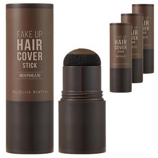 맥퀸뉴욕 페이크 업 헤어 커버 스틱 2.5g, 다크브라운, 4개