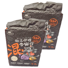 Pet's Oasis 毛孩綠洲 凝混哪裡混合貓砂 經典款 2.0mm + 1.5mm 豆腐砂 + SAP + 銀離子, 2.5kg, 2個, 淡淡奶香味