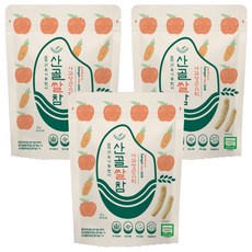 Ecomom Meal 山谷糙米棒, 25g, 3包, 蘋果&紅蘿蔔口味