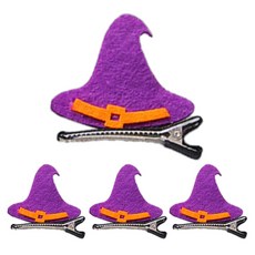 블랙트리 할로윈 소품 헤어 머리핀, 모자, 4개