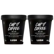 러쉬 컵 오 커피 페이스 앤 보디 마스크, 325g, 2개