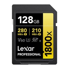 Lexar 雷克沙 Professional SDXC 1800X V60 UHS-II 記憶卡, 128GB, 1個