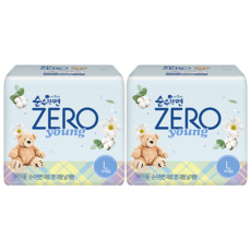 Pure Cotton 纯棉美人 Zero Young衛生棉, L(29cm), 14片, 2包