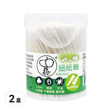 史奴比 細紙軸棉棒 雙旋易開 200支, 100%天然棉, 2盒