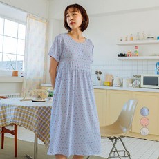 디에스도씨 여성용 냉감 반팔 원피스 잠옷 D3953