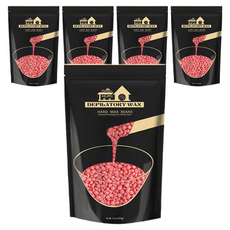 라이프스탠스 셀프 브라질리언 왁싱 로즈 하드왁스, 450g, 5개