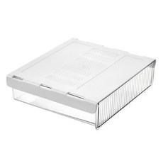 透明桌下抽屜收納盒, ABS+PET材質 抽屜推拉 不佔空間, 免釘打孔, 02 中8273-2